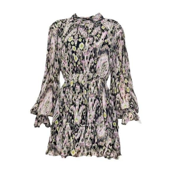 HEMANT & NANDITA Kari Short Dress, Black, Large - Picture 7 of 14